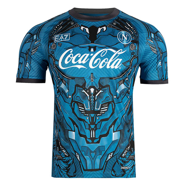 Maglia del Napoli da Allenamento, Versione Cyborg Azzurra 2025/26