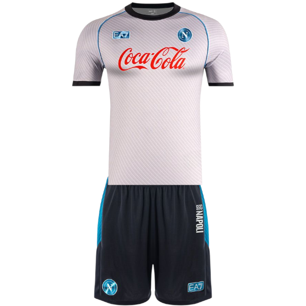 Kit Adulto del Napoli da allenamento Bianco 2025/2026
